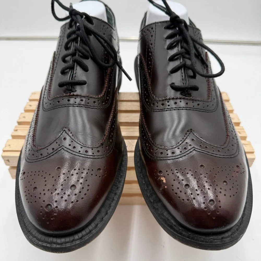 Mason Executive Imperials Wingtip Oxford Brogue Burgundy Men Size 13 E2
